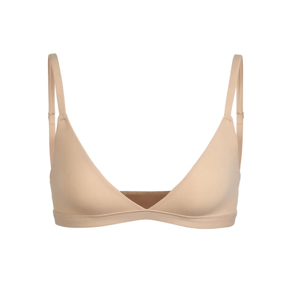 Skims Triangle Bralette in Clay med